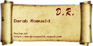 Darab Romuald névjegykártya